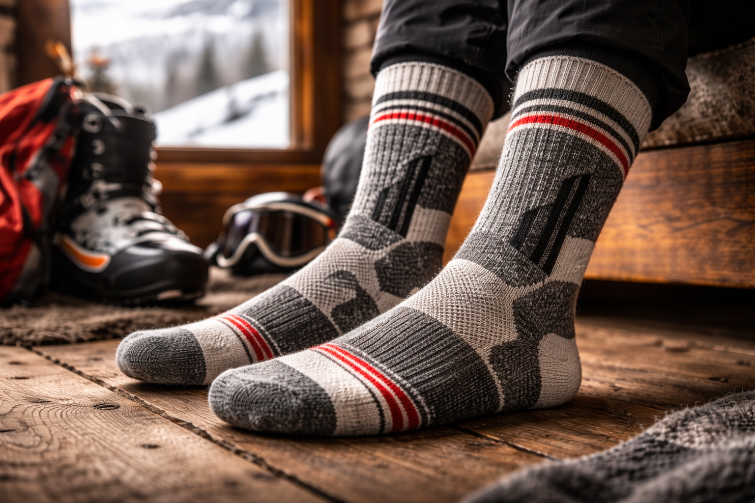 Ski socks wool manufacturing Mexico USA